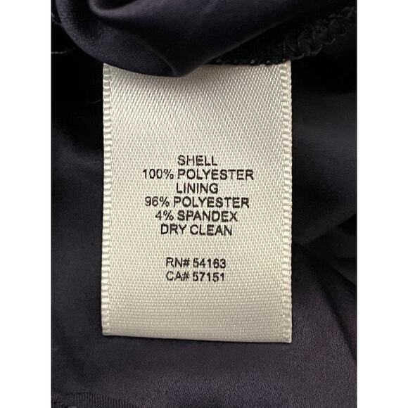 Eliza J Embellished high low chiffon dress gown blue size 8 - Picture 7 of 8